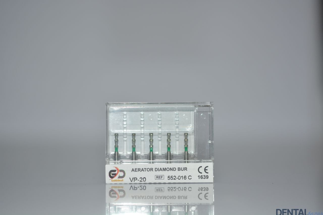 Golddent Elmas Frez VP-20 - 552-016 C - Derinlik İşaretleme (Yeşil Kuşak)