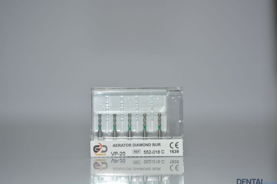 Golddent Elmas Frez VP-20 - 552-016 C - Derinlik İşaretleme (Yeşil Kuşak)