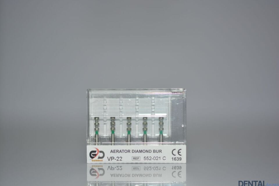 Golddent Elmas Frez VP-22 - 552-021 C - Derinlik İşaretleme (Yeşil Kuşak)