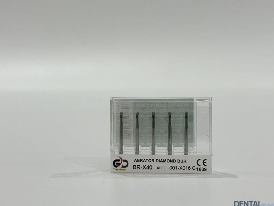 Golddent Elmas Frez BR-X40 - 001-X016 C - Yuvarlak (Yeşil Kuşak)