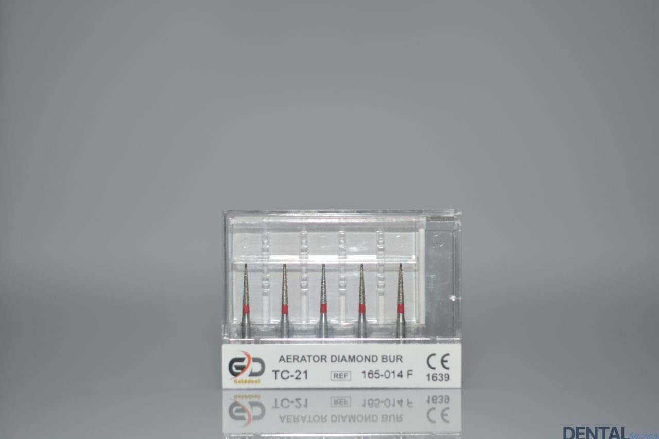 Golddent Elmas Frez TC-21 - 165-014 F - İğne (Kırmızı Kuşak)