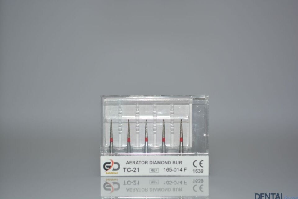 Golddent Elmas Frez TC-21 - 165-014 F - İğne (Kırmızı Kuşak)