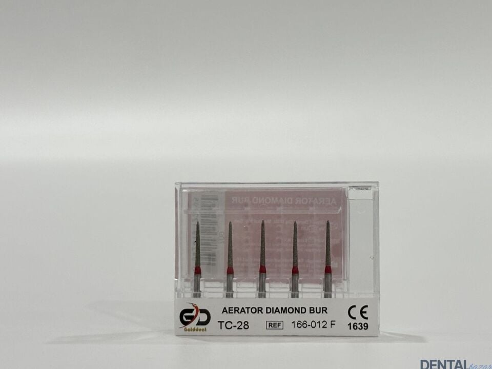 Golddent Elmas Frez TC-28 - 166-012 F - İğne (Kırmızı Kuşak)