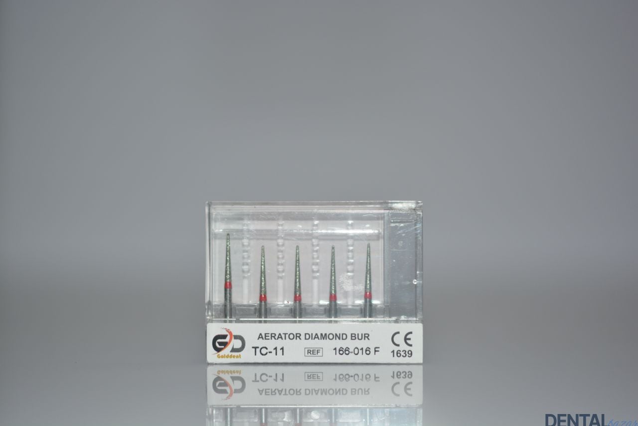 Golddent Elmas Frez TC-11 - 166-016 F - İğne (Kırmızı Kuşak)