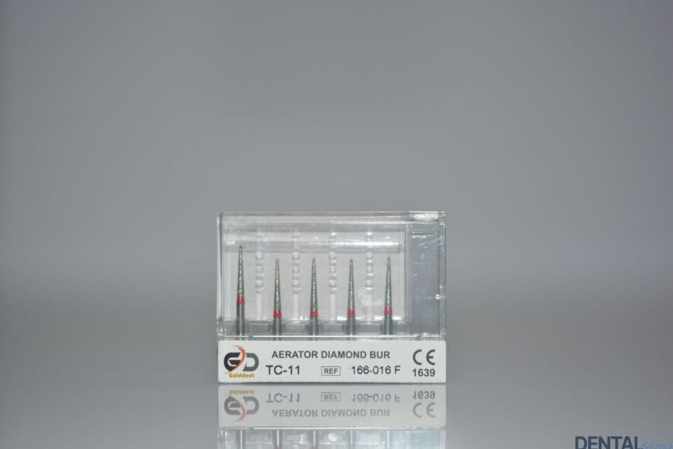 Golddent Elmas Frez TC-11 - 166-016 F - İğne (Kırmızı Kuşak)