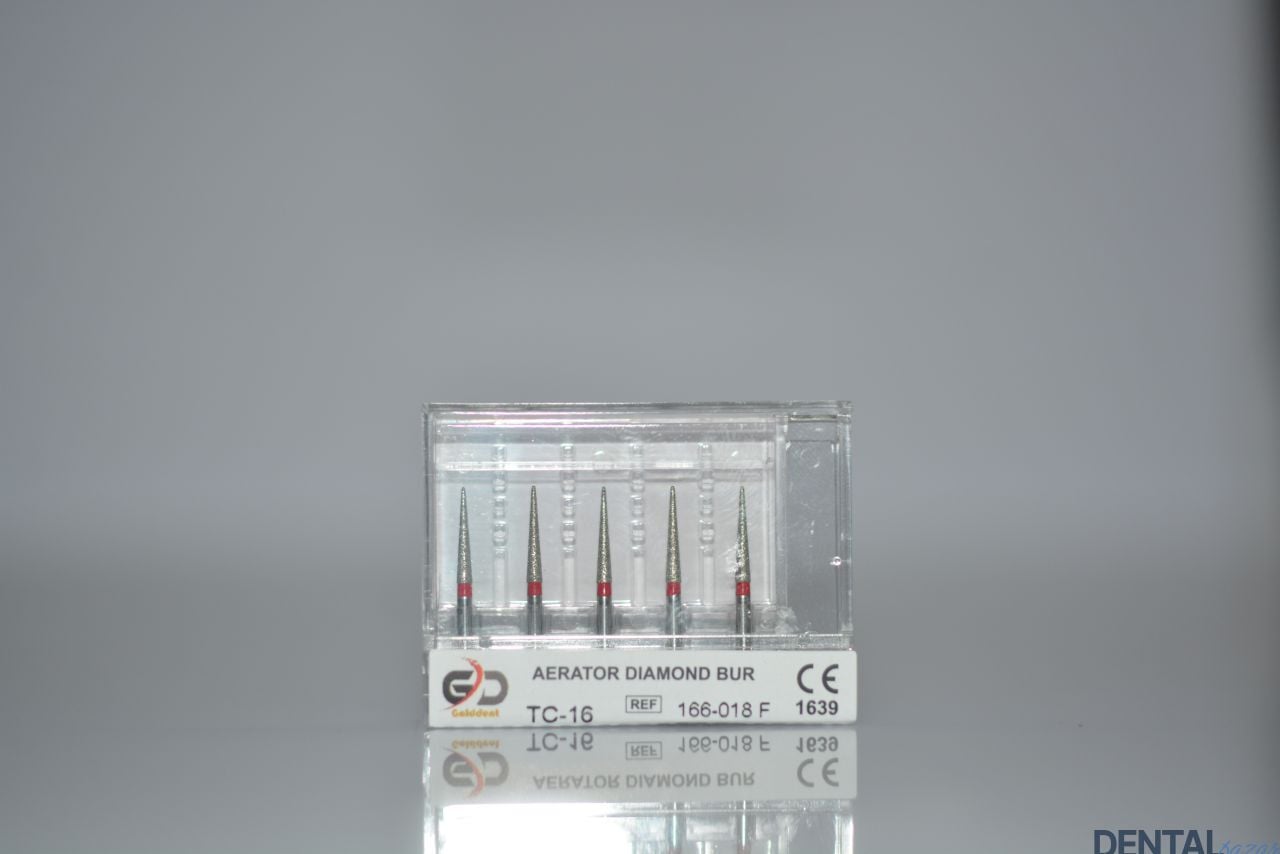 Golddent Elmas Frez TC-16 - 166-018 F - İğne (Kırmızı Kuşak)