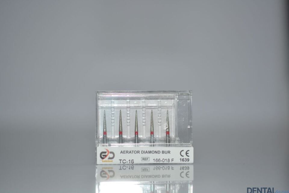 Golddent Elmas Frez TC-16 - 166-018 F - İğne (Kırmızı Kuşak)