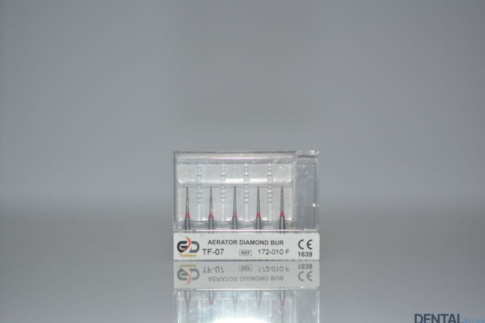 Golddent Elmas Frez TF-07 - 172-010 F - Düz Uçlu Konik (Kırmızı Kuşak)