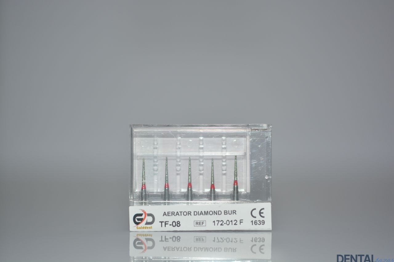 Golddent Elmas Frez TF-08 - 172-012 F - Düz Uçlu Konik (Kırmızı Kuşak)