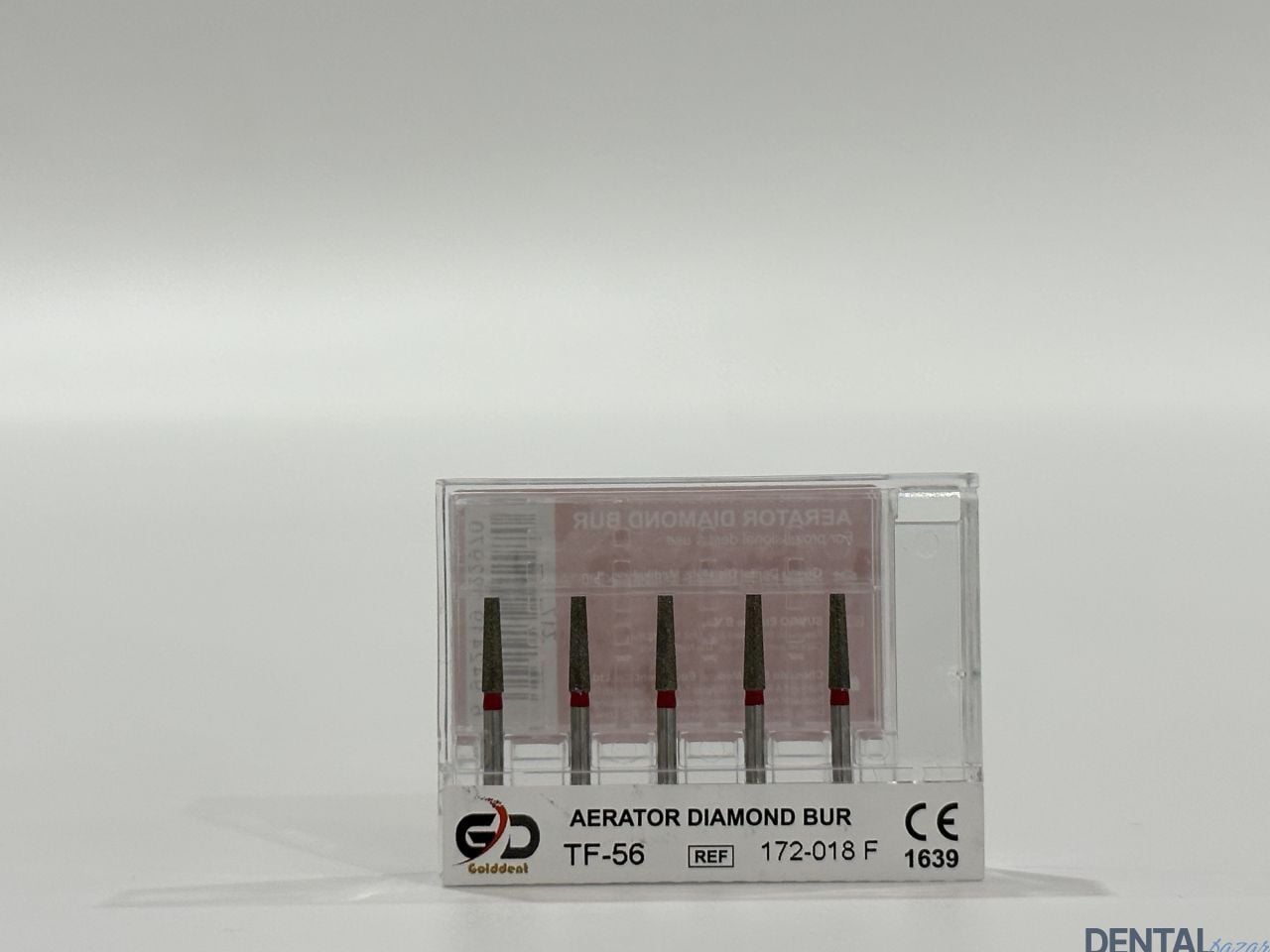 Golddent Elmas Frez TF-56 - 172-018 F - Düz Uçlu Konik (Kırmızı Kuşak)