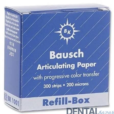 Bausch Artikülasyon Kağıdı I Form 200 Mikron Refill Paket Mavi BK1001
