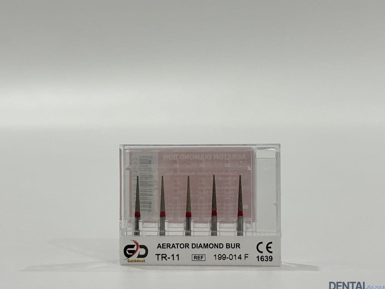 Golddent Elmas Frez TR-11 - 199-014 F - Yuvarlak Uçlu Konik (Kırmızı Kuşak)