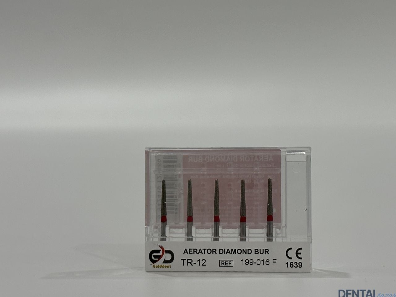 Golddent Elmas Frez TR-12 - 199-016 F - Yuvarlak Uçlu Konik (Kırmızı Kuşak)