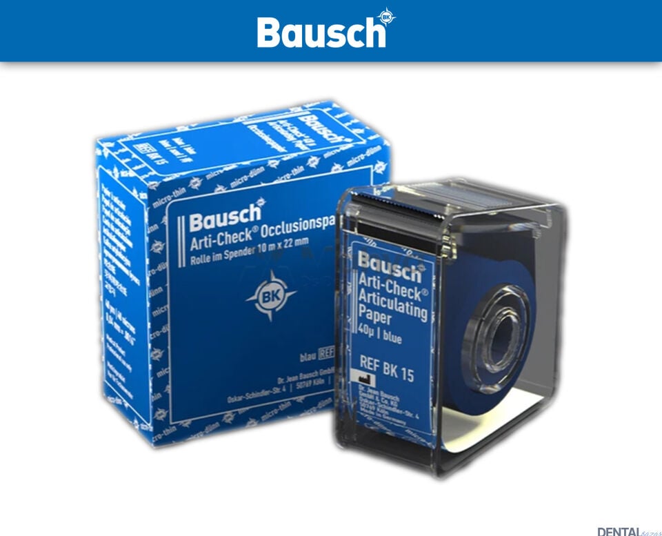 Bausch Rulo Form Artikülasyon Kağıdı 40 Mikron 22 mm x 15 mm Mavi BK15
