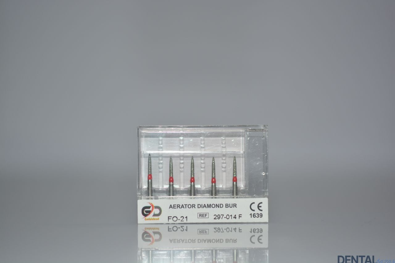 Golddent Elmas Frez FO-21 - 297-014 F - Alev (Kırmızı Kuşak)