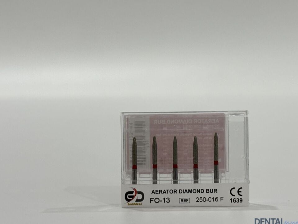 Golddent Elmas Frez FO-13 - 250-016 F - Alev (Kırmızı Kuşak)