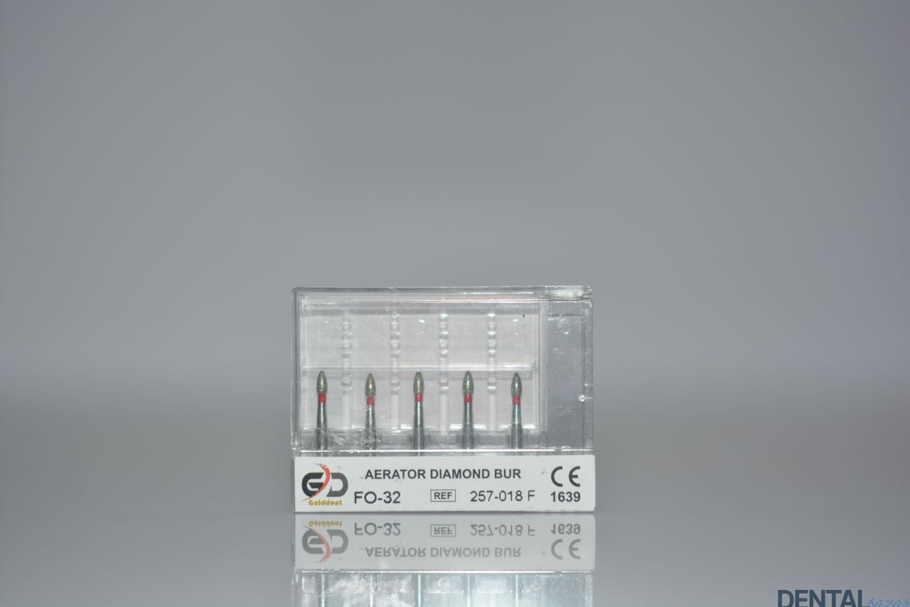 Golddent Elmas Frez FO-32 - 257-018 F - Yumurta (Kırmızı Kuşak)