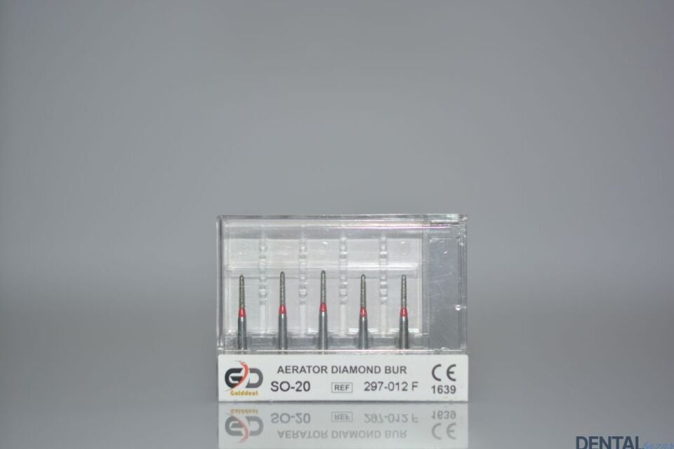 Golddent Elmas Frez SO-20 - 297-012 F - Alev (Kırmızı Kuşak)