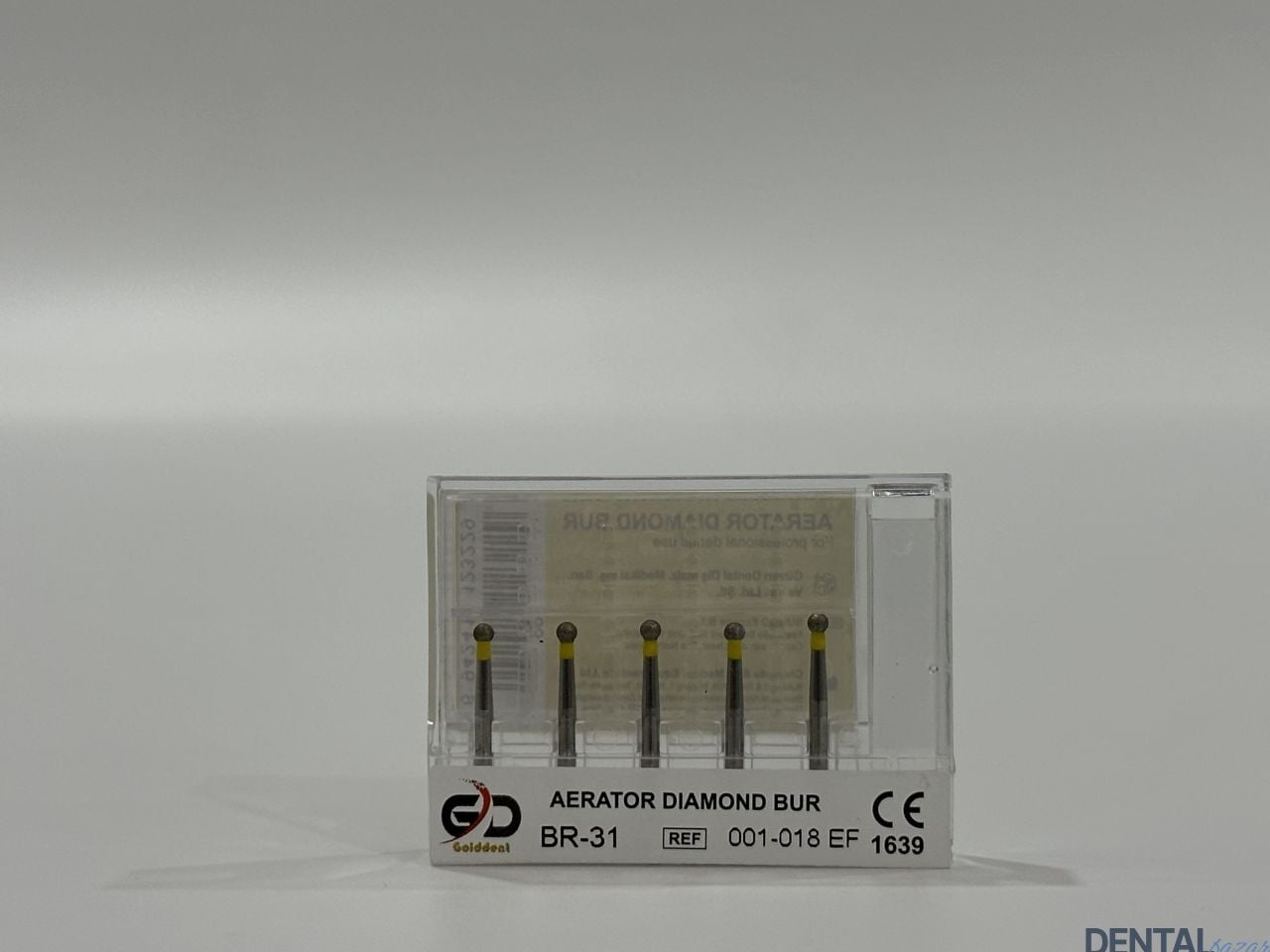 Golddent Elmas Frez BR-31 - 001-018 EF - Yuvarlak (Sarı Kuşak)