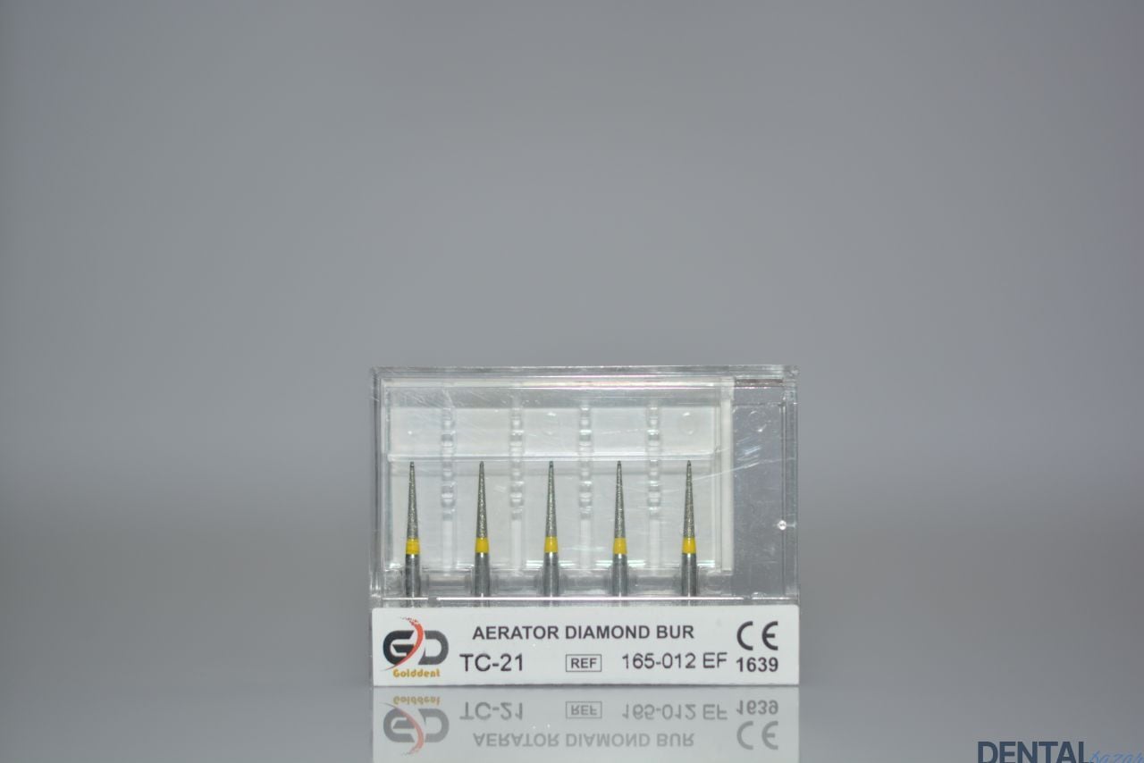 Golddent Elmas Frez TC-21 - 165-012 EF - İğne (Sarı Kuşak)