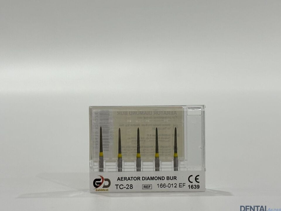Golddent Elmas Frez TC-28 - 166-012 EF - İğne (Sarı Kuşak)