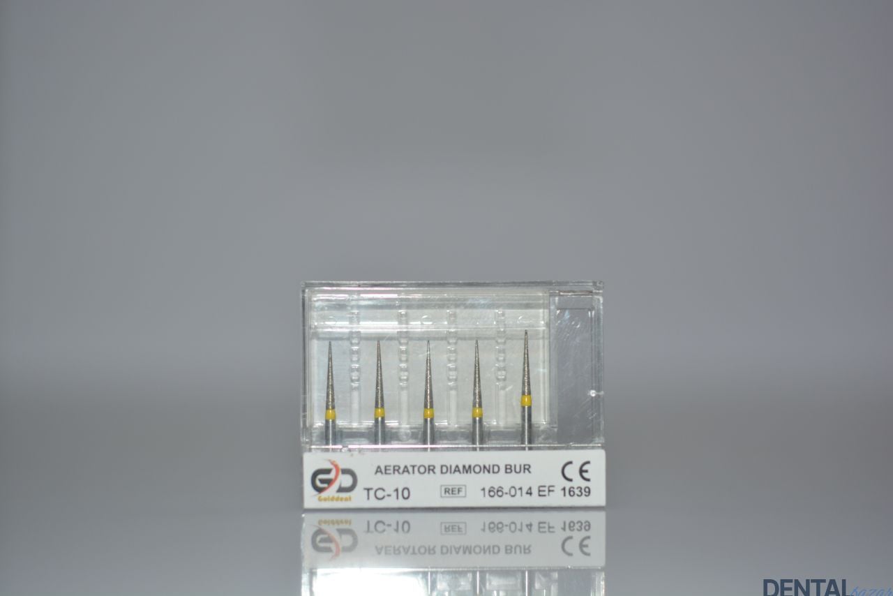 Golddent Elmas Frez TC-10 - 166-014 EF - İğne (Sarı Kuşak)