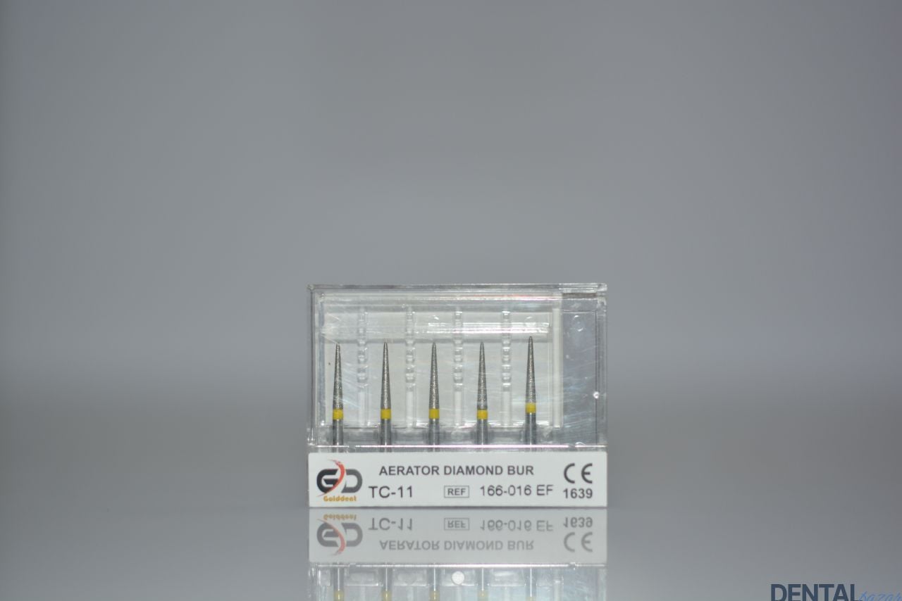Golddent Elmas Frez TC-11 - 166-016 EF - İğne (Sarı Kuşak)