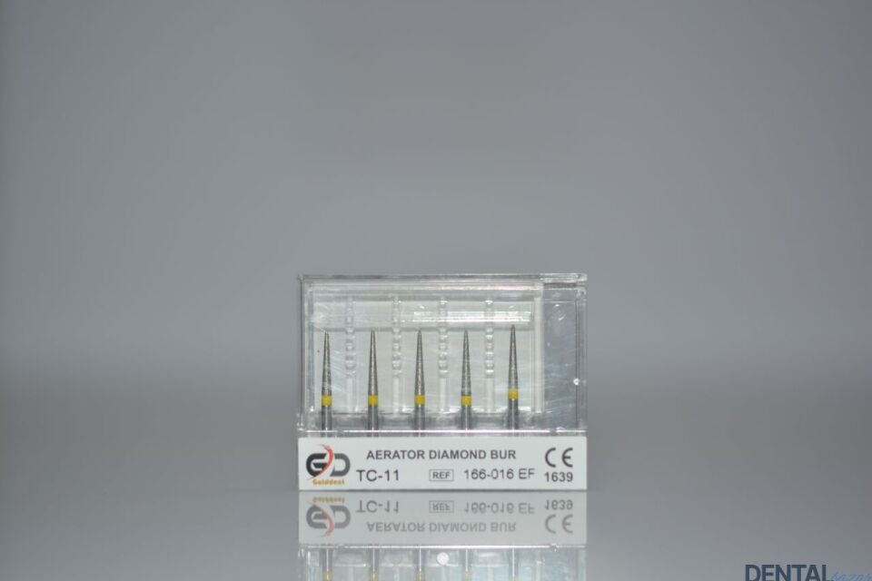 Golddent Elmas Frez TC-11 - 166-016 EF - İğne (Sarı Kuşak)