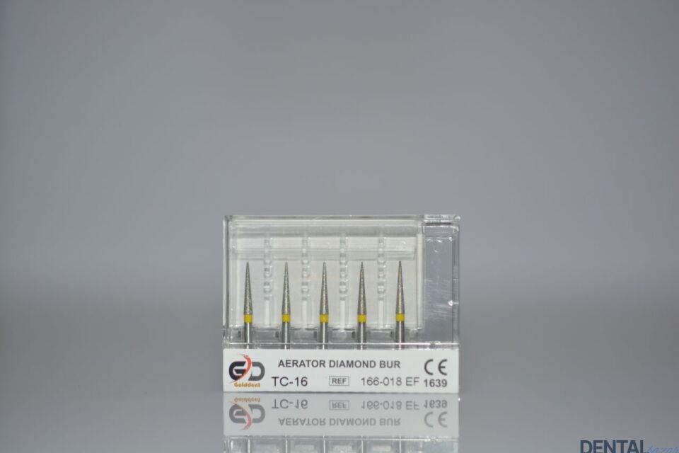 Golddent Elmas Frez TC-16 - 166-018 EF - İğne (Sarı Kuşak)