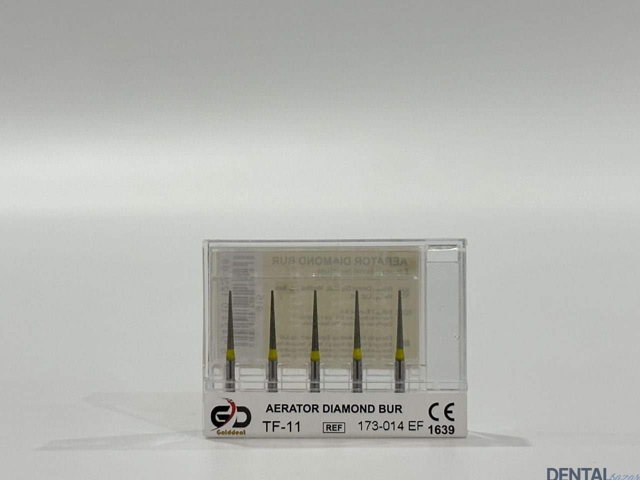 Golddent Elmas Frez TF-11 - 173-014 EF - Düz Uçlu Konik (Sarı Kuşak)