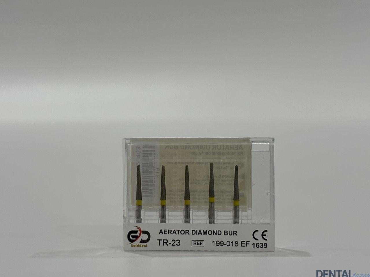 Golddent Elmas Frez TR-23 - 199-018 EF - Yuvarlak Uçlu Konik (Sarı Kuşak)
