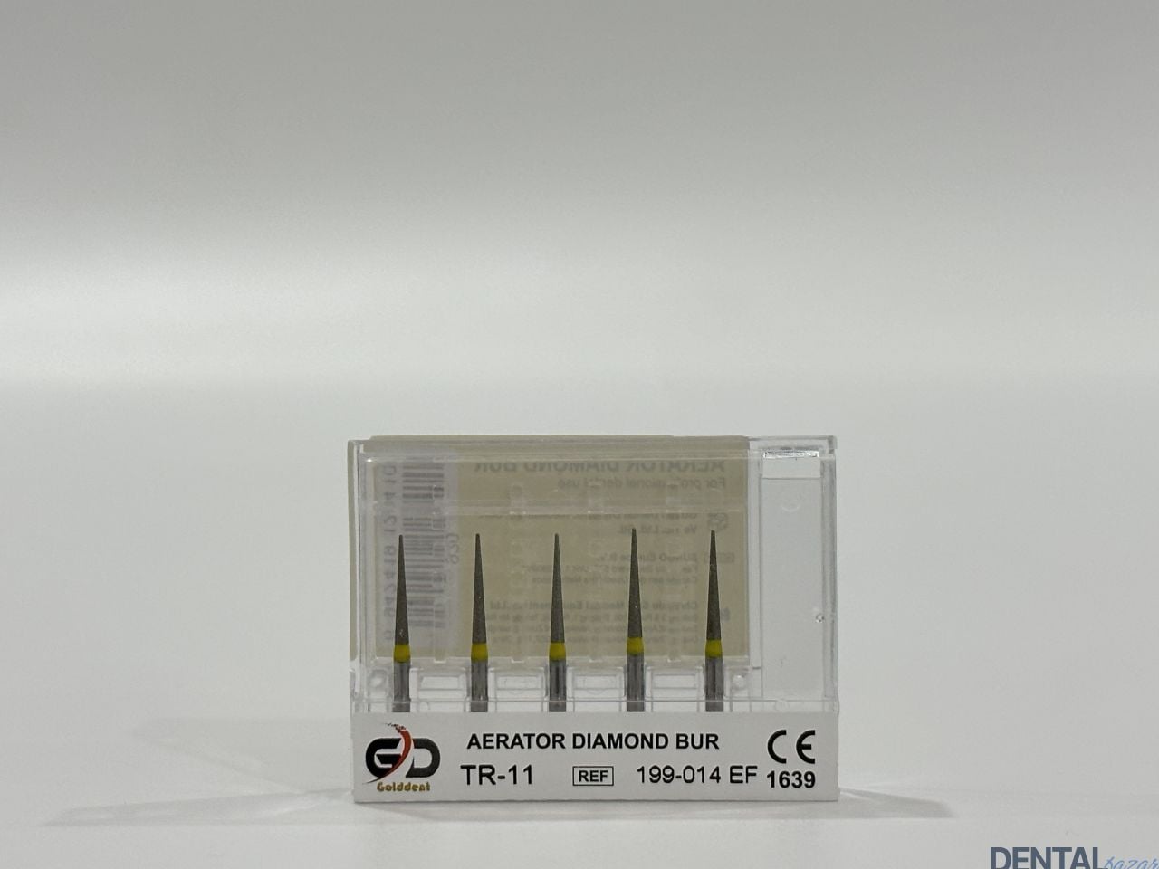 Golddent Elmas Frez TR-11 - 199-014 EF - Yuvarlak Uçlu Konik (Sarı Kuşak)