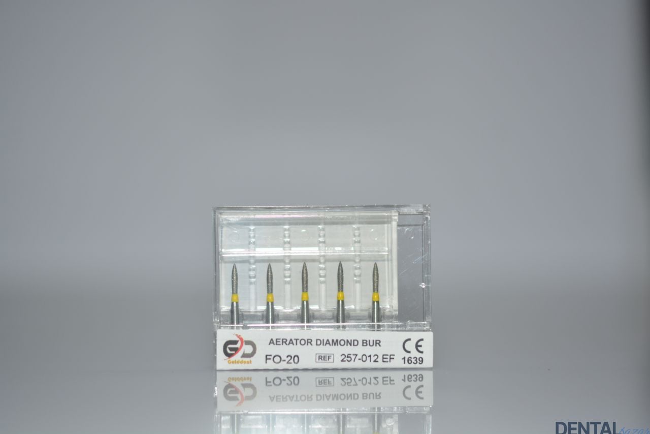 Golddent Elmas Frez FO-20 - 257-012 EF - Yumurta (Sarı Kuşak)