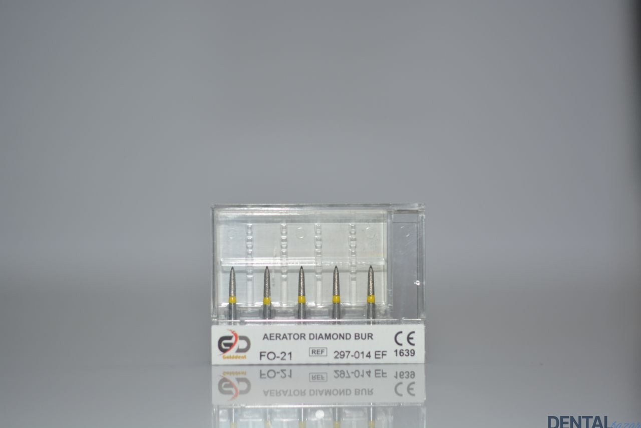 Golddent Elmas Frez FO-21 - 297-014 EF - Alev (Sarı Kuşak)