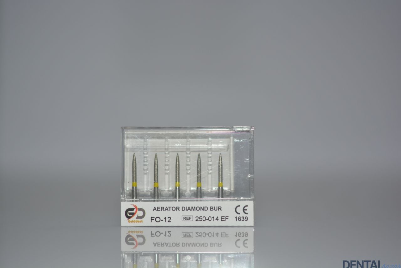 Golddent Elmas Frez FO-12 - 250-014 EF - Alev (Sarı Kuşak)
