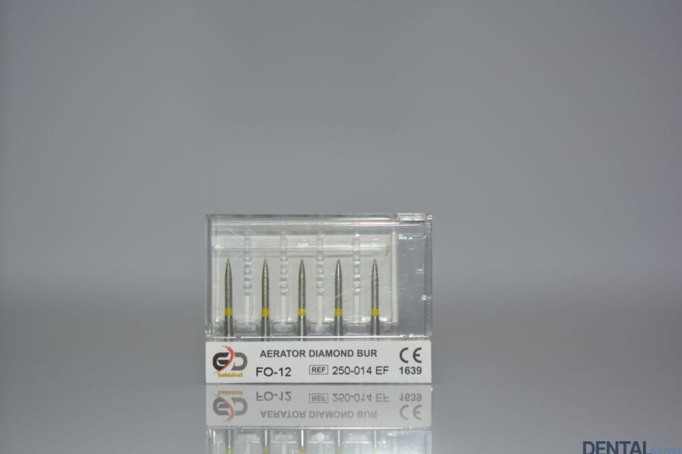 Golddent Elmas Frez FO-12 - 250-014 EF - Alev (Sarı Kuşak)
