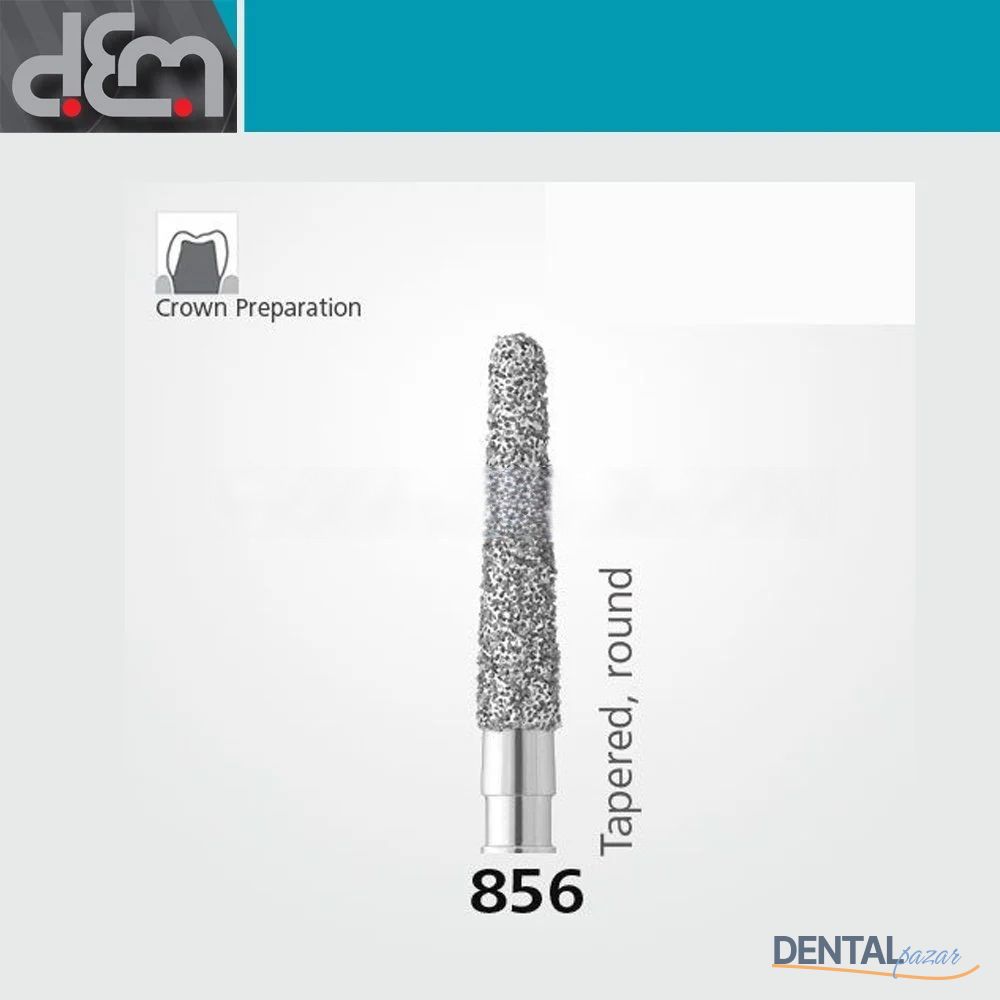 DX Sentetik Elmas Frez - 855 - Konik - 10 Adet