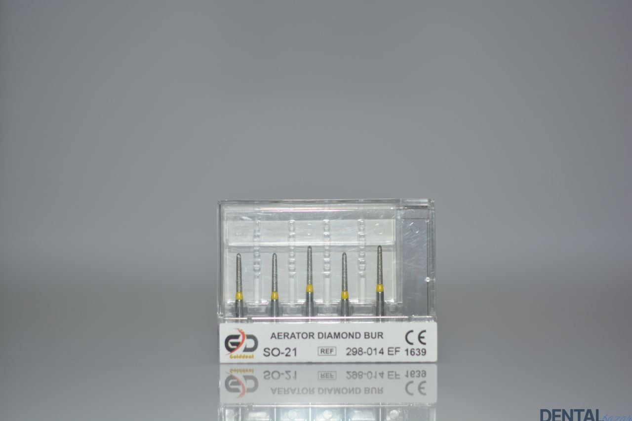 Golddent Elmas Frez SO-21 - 298-014 EF - Alev (Sarı Kuşak)