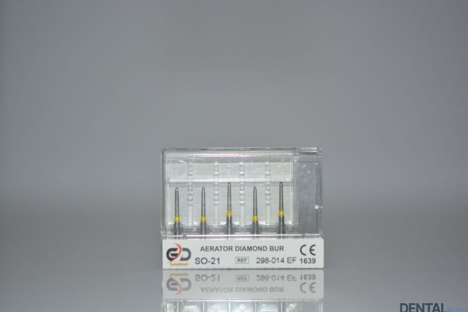 Golddent Elmas Frez SO-21 - 298-014 EF - Alev (Sarı Kuşak)