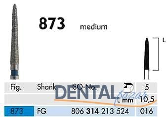 873 Sentetik Elmas Frez - 5 Adet