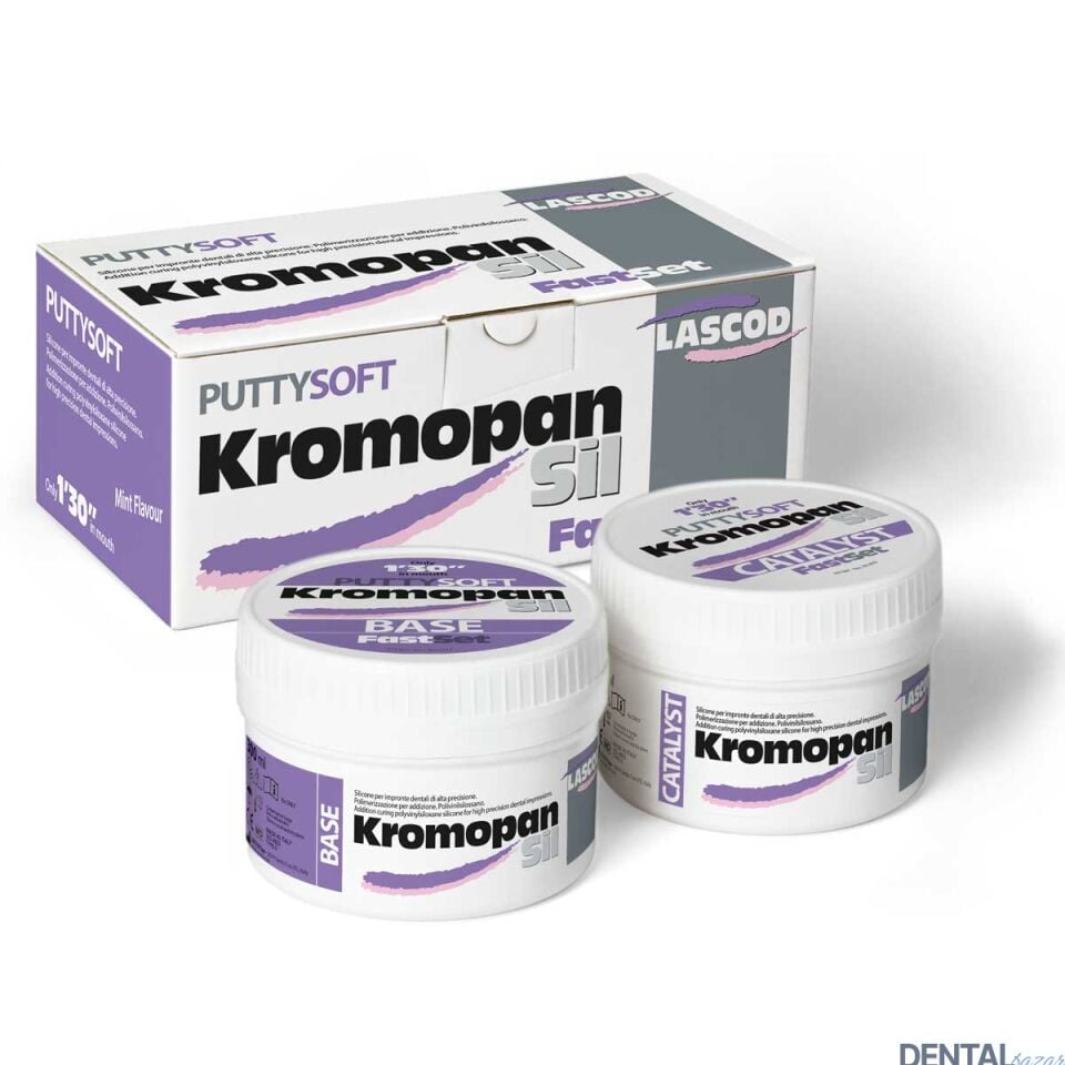 LASCOD KromopanSil Normal A tipi Silikon Takım 1. Ölçü 2x300ml + 2. Ölçü 2x50ml