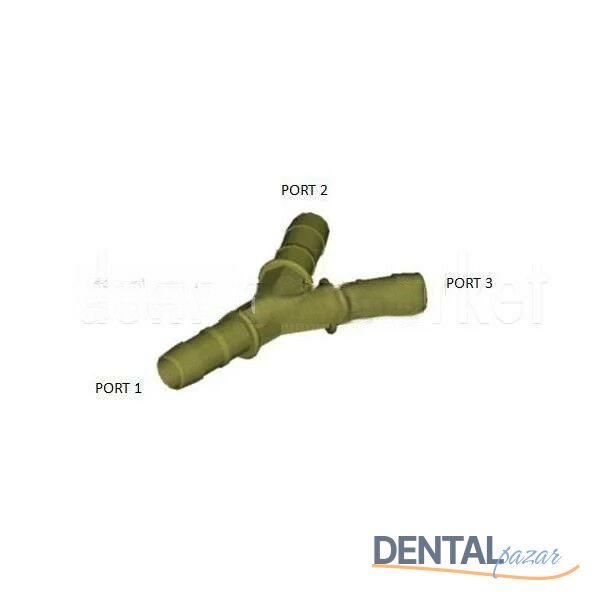 İç ve Dış Soğutmalı Fizyodispenser Y Konnektörü Otoklavlanabilir