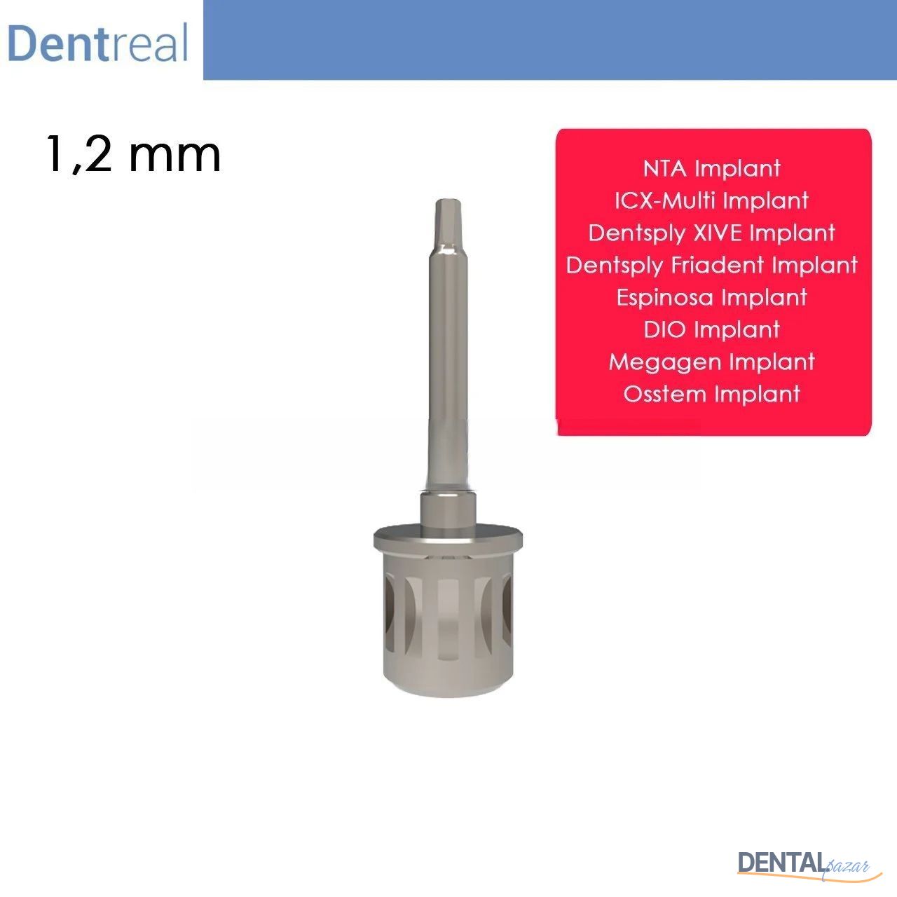 Megagen İmplant için Screwdriver 1,20 mm