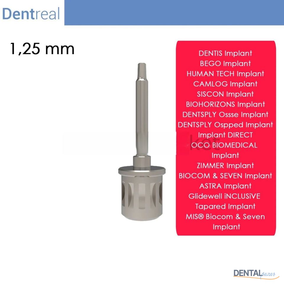 Astra Implant için Screwdriver 1,25 mm