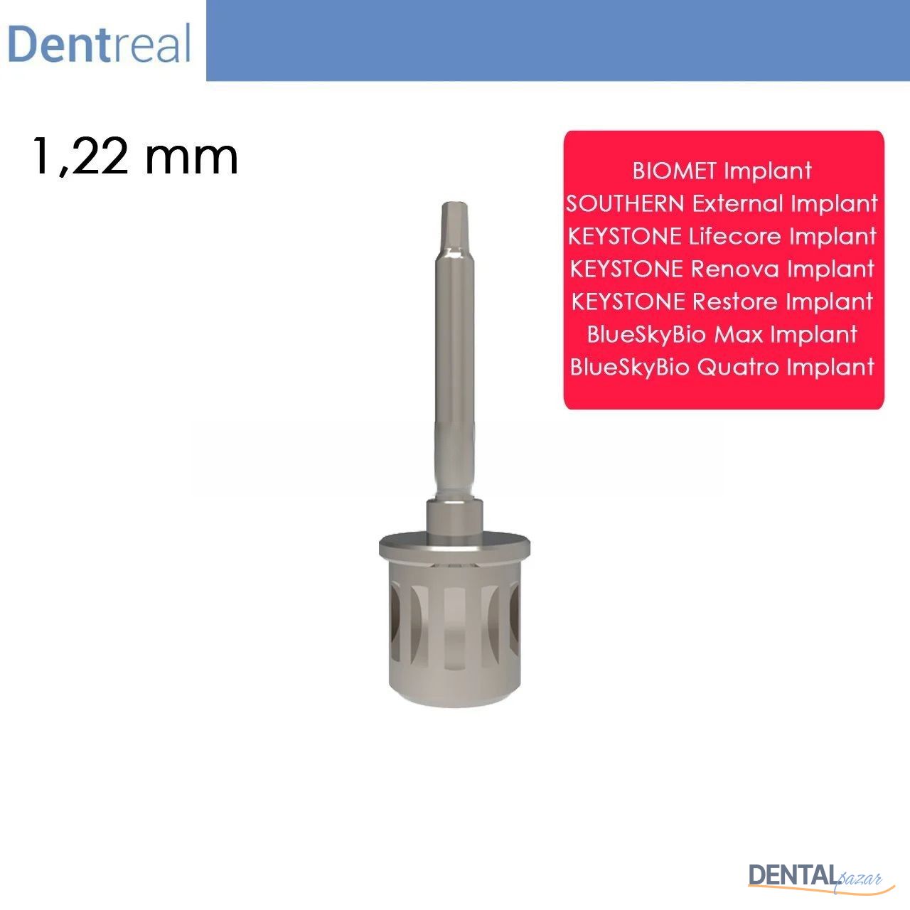 Keystone Restore Implant için Screwdriver 1,22 mm