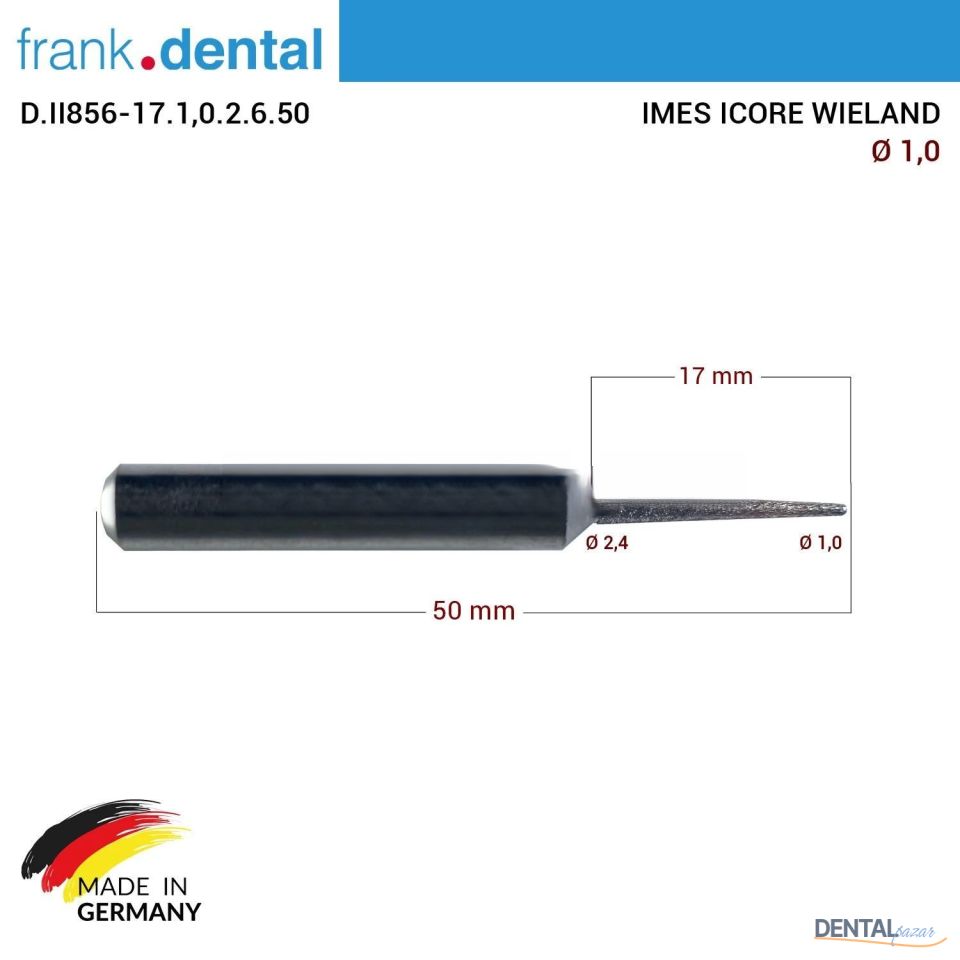 Imes Icore Wieland Elmas Cad Cam Drill 1,0 mm