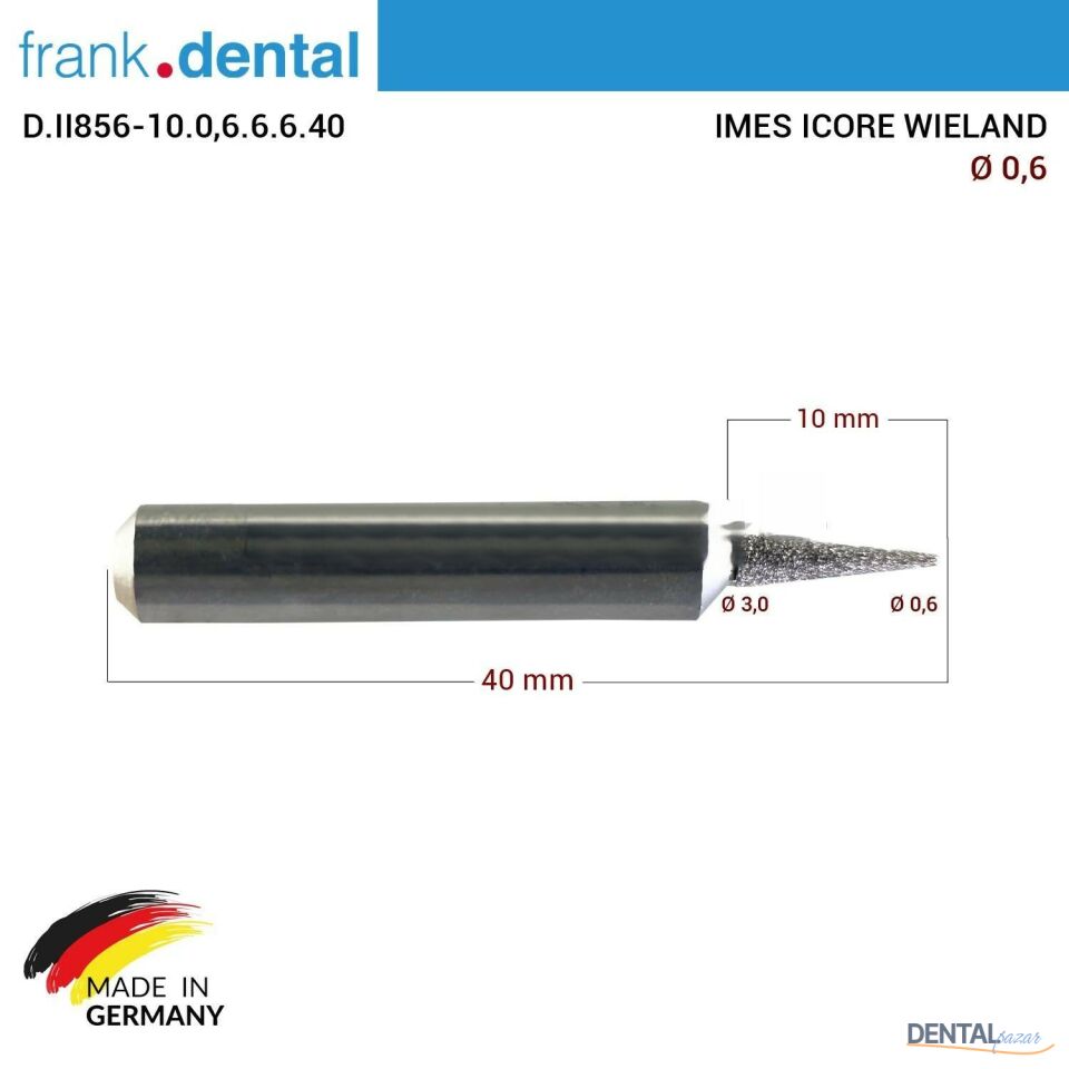 Imes Icore Wieland Elmas Cad Cam Drill 0,6 mm