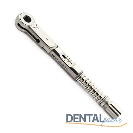 Dental Implant Torklu Wrench Ratchet Kare 10-45 Ncm