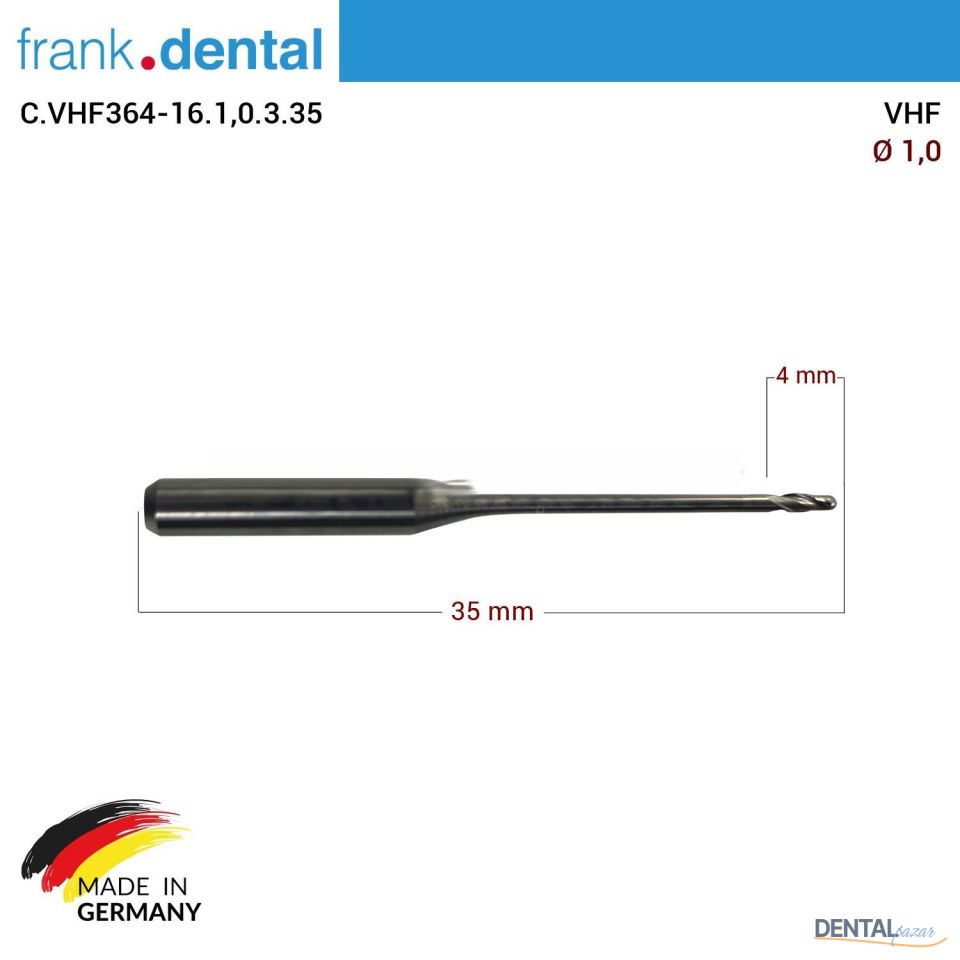 VHF Cad Cam Drill 1,0 mm