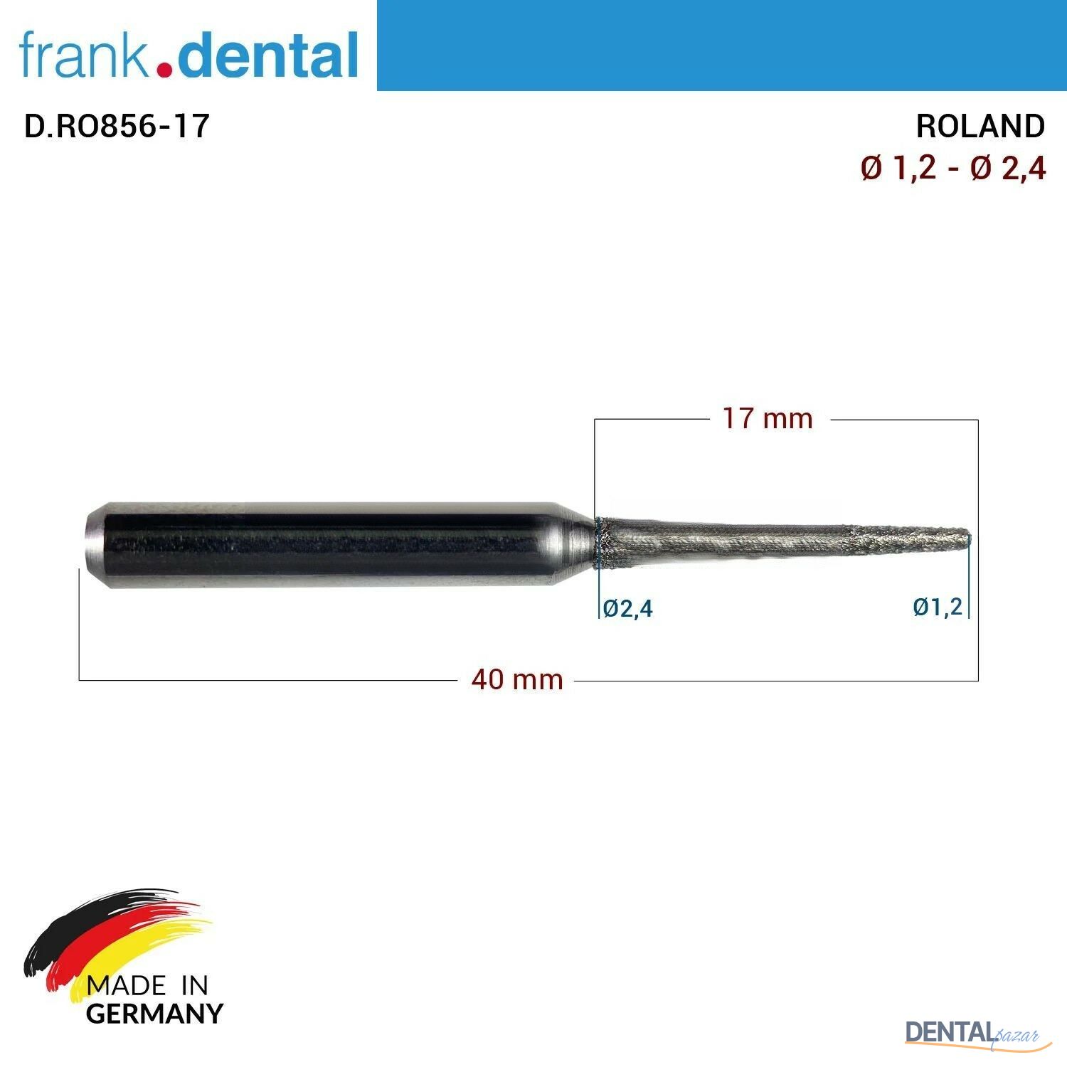 Elmas Milling Drill 1,2 mm - Roland Milling Makinesi için